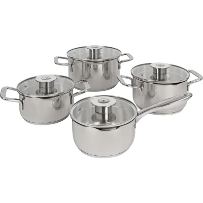 Afbeelding van ELLE Gourmet Classique 8 delige Pannenset PFAS vrije kookpannen inductie Geschikt voor alle warmtebronnen Kookpan Kookpot