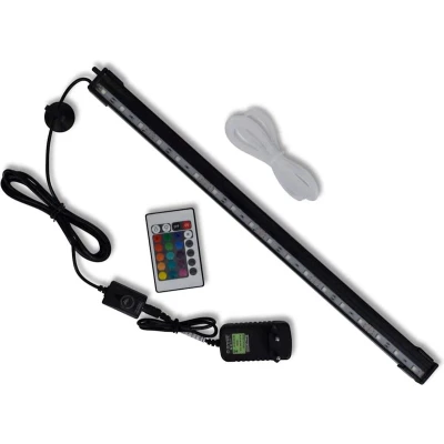 Afbeelding van vidaXL LED aquariumlamp met bubbels RGB 48 cm