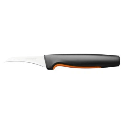 Afbeelding van Fiskars Schilmes, functionele vorm, gebogen mes, totale lengte: 19 cm, Japans roestvrij staal/kunststof, 1057545