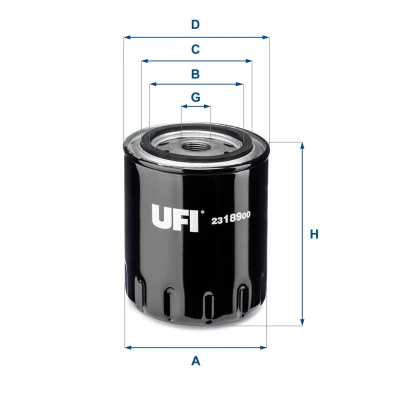 Afbeelding van UFI 24.319.01 Brandstoffilter Filter insert MERCEDES BENZ: W123 Saloon, T2/L Box Body / Estate, Coupe