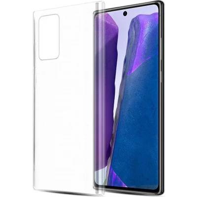 Afbeelding van Cadorabo Hoesje geschikt voor Samsung Galaxy NOTE 20 in VOLLEDIG TRANSPARANT Beschermhoes gemaakt van flexibel TPU Silicone Case Cover