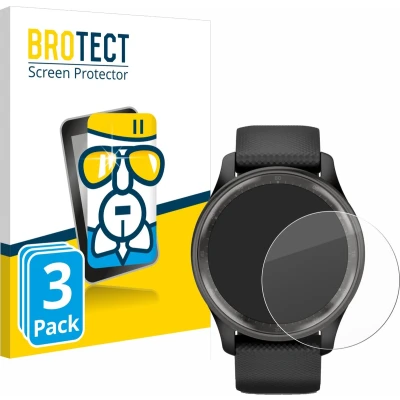 Afbeelding van BROTECT Screenprotector voor Garmin Vivomove Trend Folie Beschermfolie Beschermglas transparant (3 Stuks)