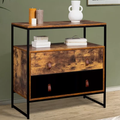 Afbeelding van Commode 2 tiroirs CHICAGO design industriel