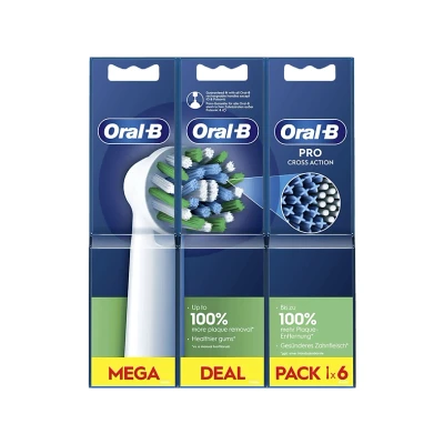 Image de Oral B Brossette Crossaction 6 Stuks Wit (eb50rx)
