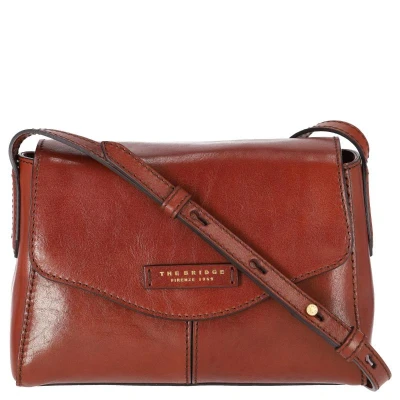Afbeelding van THE BRIDGE Schoudertas Gloria Crossbody Bag Marrone 14 / Oro Bruine