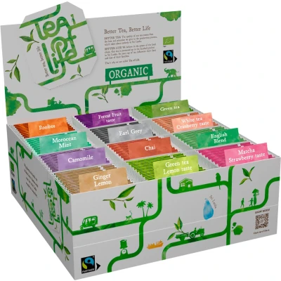 Afbeelding van Assortiment display Biologisch &amp; Fairtrade Tea of Life 120 theezakjes