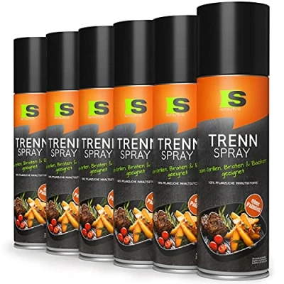 Image de Spraytive Lot de 6 sprays démoulage pour barbecue, 400 ml, griller, rôtir et cuire au four, graisse séparation, spray antiadhésif, accessoire barbecue barbecues Weber, Tefal,