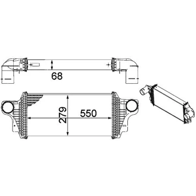 Afbeelding van Mahle Original Interkoeler CI 239 000P