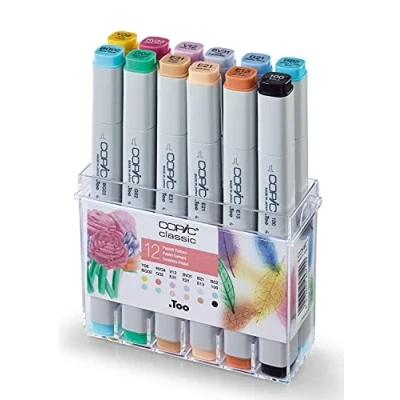 Afbeelding van Copic Marker Classic Set Pastell Colors 12 stuks