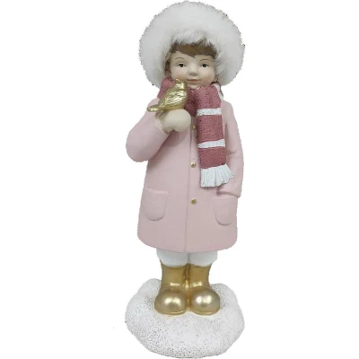 Afbeelding van Kerstversiering DKD Home Decor Hars Meisjes (4 x 4 9,5 cm) (2 Stuks)