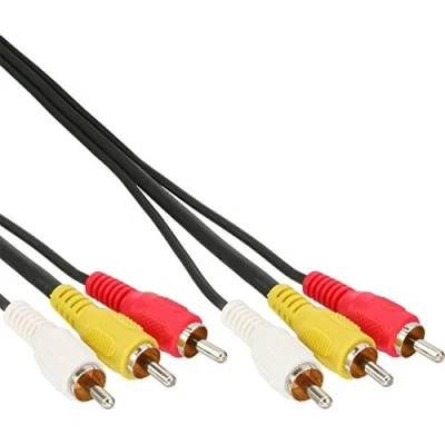 Afbeelding van InLine 1 m 3 x RCA stekker naar AV kabel