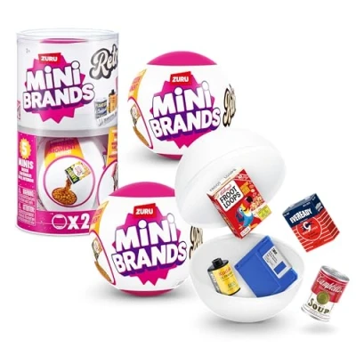 Afbeelding van Mini Brands Zuru Set van 2 retro verrassingscapsules om te verzamelen