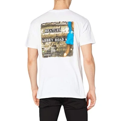 Afbeelding van The Beatles Abbey Road Heren T shirt XL Wit