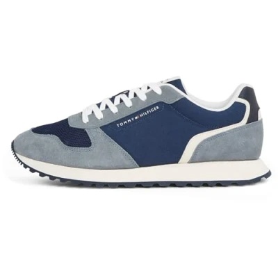Afbeelding van Tommy Hilfiger NEW Runner Sneakers laag, Heren, Maat: 43, Sport navy Leer/ synthetisch