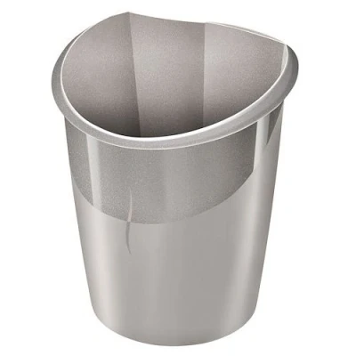 Image de Corbeilles à papier Cep Ellypse Metallic 14 L taupe