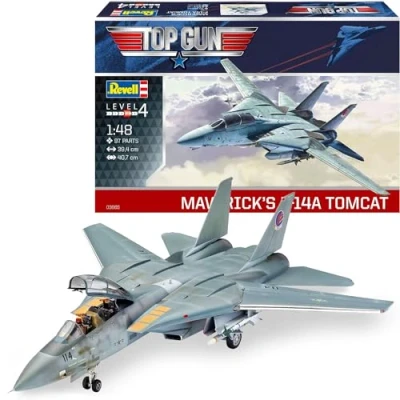 Afbeelding van 1:48 Revell 03865 Maverick&#039;s F 14A Tomcat ‘Top Gun’ Plastic Modelbouwpakket