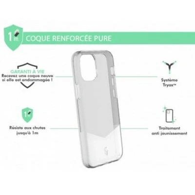 Afbeelding van Force Case, Versterkte hoes Geschikt voor Apple iPhone 12 mini PURE, Transparant