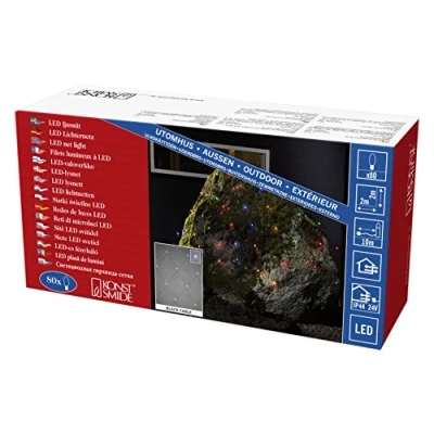 Afbeelding van Konstsmide Lichtnet Buiten 24 V 80 LED Meerkleurig