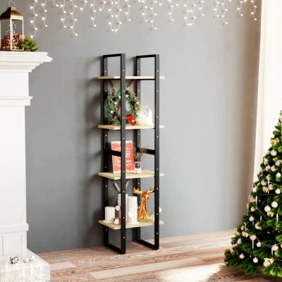 Afbeelding van Boekenkast met 4 schappen 40x30x140 cm massief grenenhout