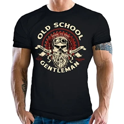 Afbeelding van Gasoline Bandit Biker Racer Old School Gentleman motorshirt,