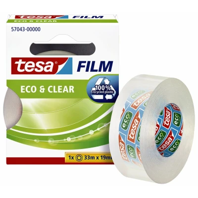 Afbeelding van Plakband Tesa 57043 eco&amp;clear 19mmx33m