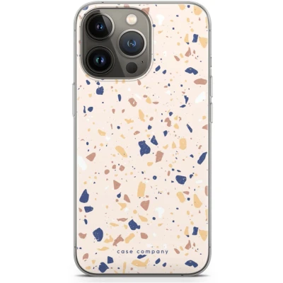 Afbeelding van Case Company® hoesje geschikt voor iPhone 13 Pro Terrazzo N23 Soft Cover Telefoonhoesje Bescherming aan alle Kanten en Schermrand