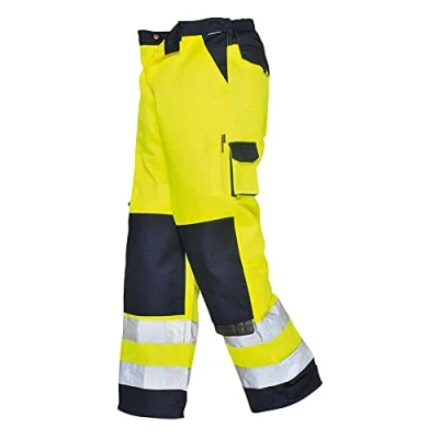 Afbeelding van Portwest Lyon TX51YNR4XL broek met hoge zichtbaarheid, geel/marineblauw, maat 4XL
