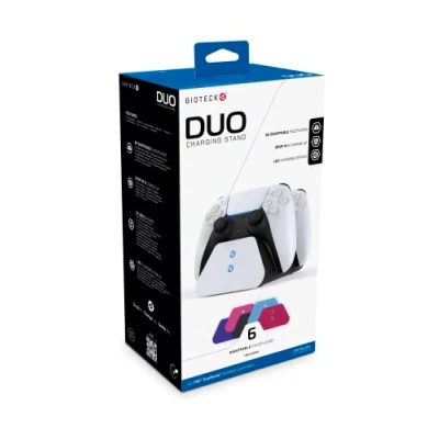 Afbeelding van Gioteck Duo Charging Stand voor PS5 DualSense draadloze controllers