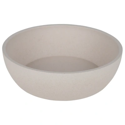 Afbeelding van District 70 Bamboe Voerbak Beige Hondenvoerbak Ø17.5 cm