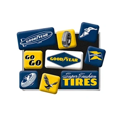 Afbeelding van Goodyear Super Fashion Tires Magneet Set