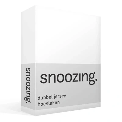 Afbeelding van Snoozing Dubbel Jersey Hoeslaken Eenpersoons 80/90x200 cm Wit
