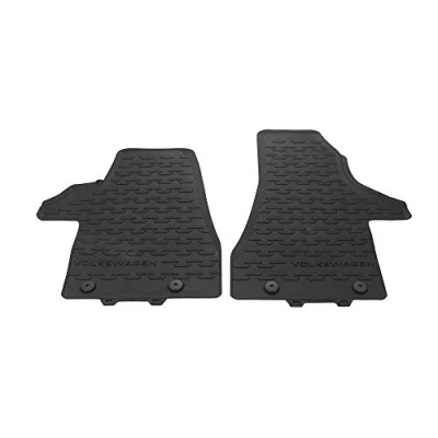 Afbeelding van Volkswagen 7H1061502C82V rubberen vloermatten voorzijde zwart Facelift T6.1
