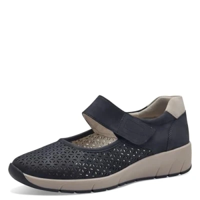 Afbeelding van Jana Sleehakken, Dames, Maat: 37, Navy Kunststof