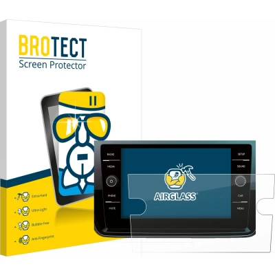 Afbeelding van BROTECT Screenprotector voor Volkswagen Polo 2018 Composition Media 8&quot; 2017 Folie Beschermfolie Beschermglas transparant