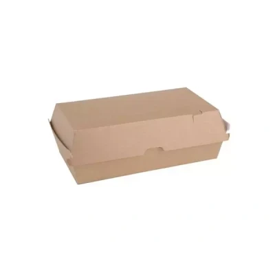Afbeelding van Fiesta Green FB667 composteerbare voedseldozen van kraftpapier, 82 x 204 107 mm, 100 stuks