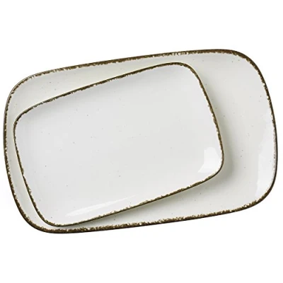 Afbeelding van Ritzenhoff &amp; Breker 2 Dienbladen Casa Crème, 24 x 15,5 cm en 33 20