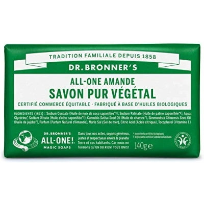 Afbeelding van Dr. Bronner ́s PURE Natural SOAP 140G Zeep, Dames, Maat: 140 g, Mandel
