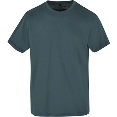 Afbeelding van Herenshirt &#039;Basic Round Neck&#039; met korte mouwen Bottle Green 5XL