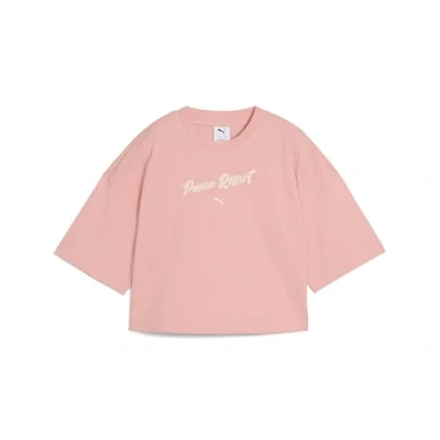 Afbeelding van Puma Tshirt print, Dames, Maat: Small, Pink fruit