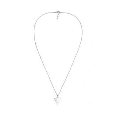Afbeelding van Kuzzoi Triangle Ketting, Heren, Maat: 55, Silber