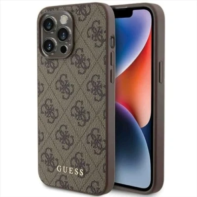 Afbeelding van Guess 4G Back Case Geschikt voor Apple iPhone 15 Pro Max (6.7&quot;) Bruin