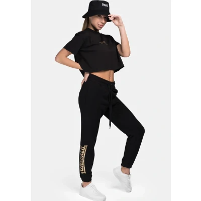Afbeelding van Lonsdale Kerrysdale Trainingsbroek, Dames, Maat: Small, Black gold