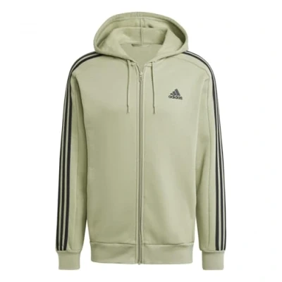 Afbeelding van adidas Essentials Fleece 3 Stripes Full Zip Hoodie Trainingspak met capuchon voor heren