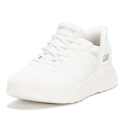 Afbeelding van Skechers Wide Fit BOBS Squad Chaos Sneakers laag, Dames, Maat: 38, Off white Textiel/ synthetisch