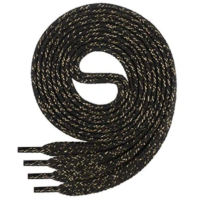Afbeelding van Di Ficchiano Veters, zwart/goud, 130