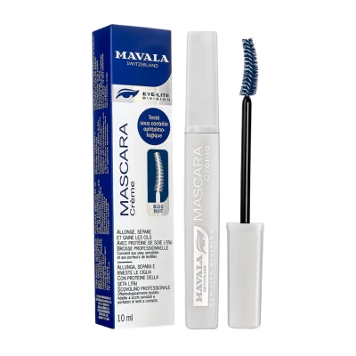 Afbeelding van Mavala Mascara met verlengend effect crème Make up voor wimperverzorging zijdeproteïnen Scheidt en omhulsel Getest onder oogheelkundige controle 03 Nachtblauw 10ml