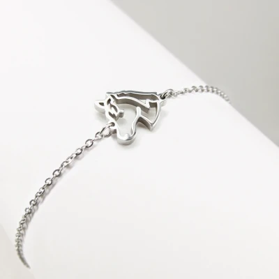 Image de Ponytail&amp;Co Bracelet Cheval Acier 17+5cm
