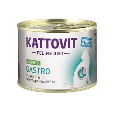 Afbeelding van 6x185g Gastro Kalkoen Kattovit Kattenvoer