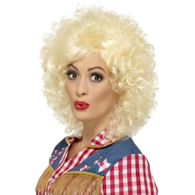 Afbeelding van Smiffys Rodeo Doll Blonde Pruik Wit