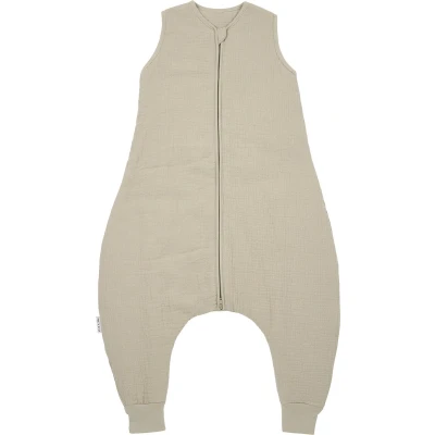 Afbeelding van Meyco baby Uni winter slaapoverall jumper pre washed hydrofiel sand 92cm